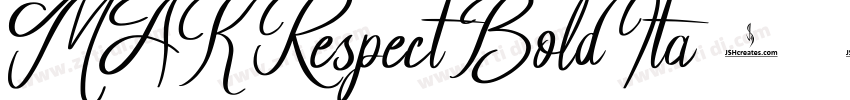 MAK Respect Bold Ita字体转换